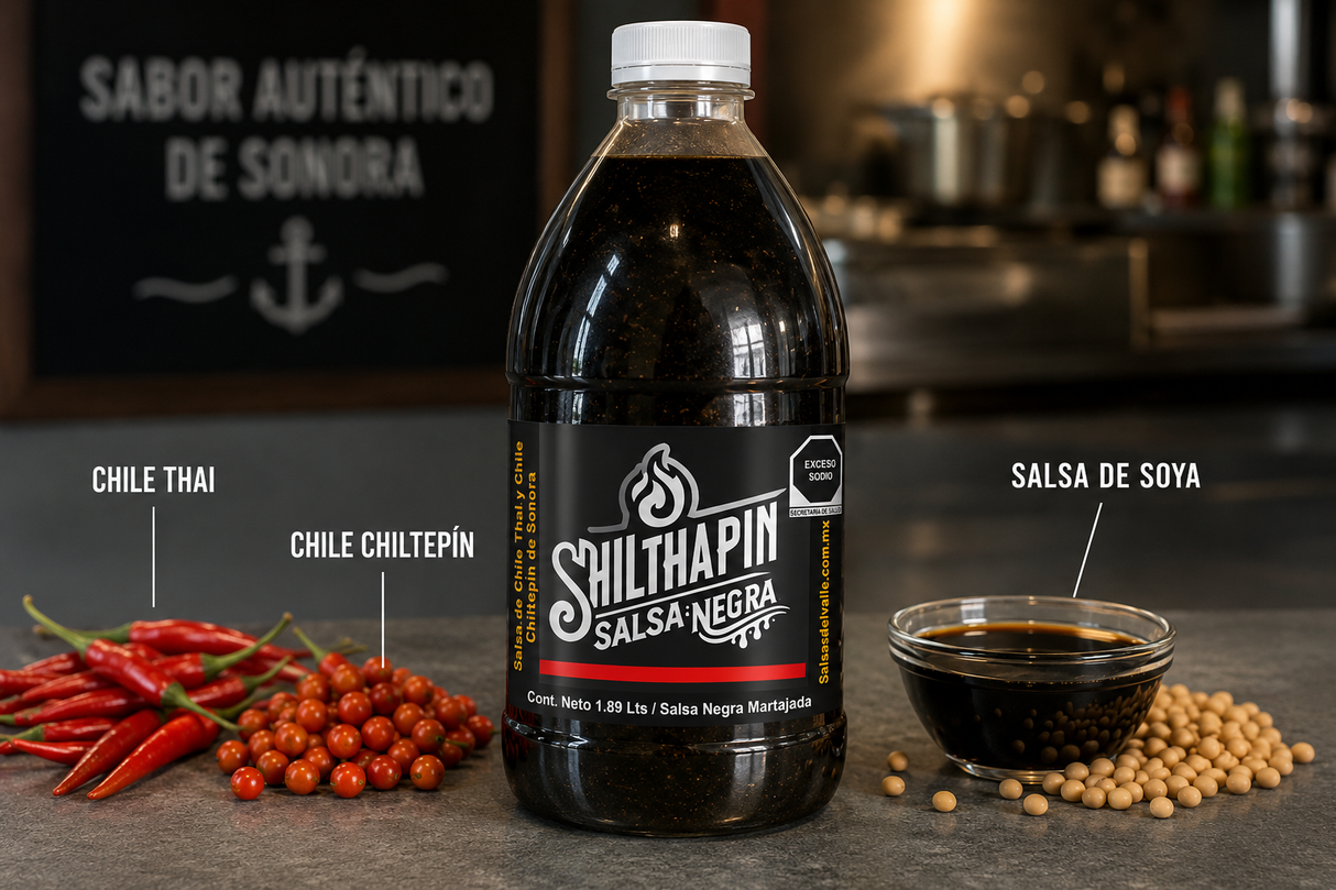 Salsa Shilthaipin Negra® Medio Galón – 1.89 L