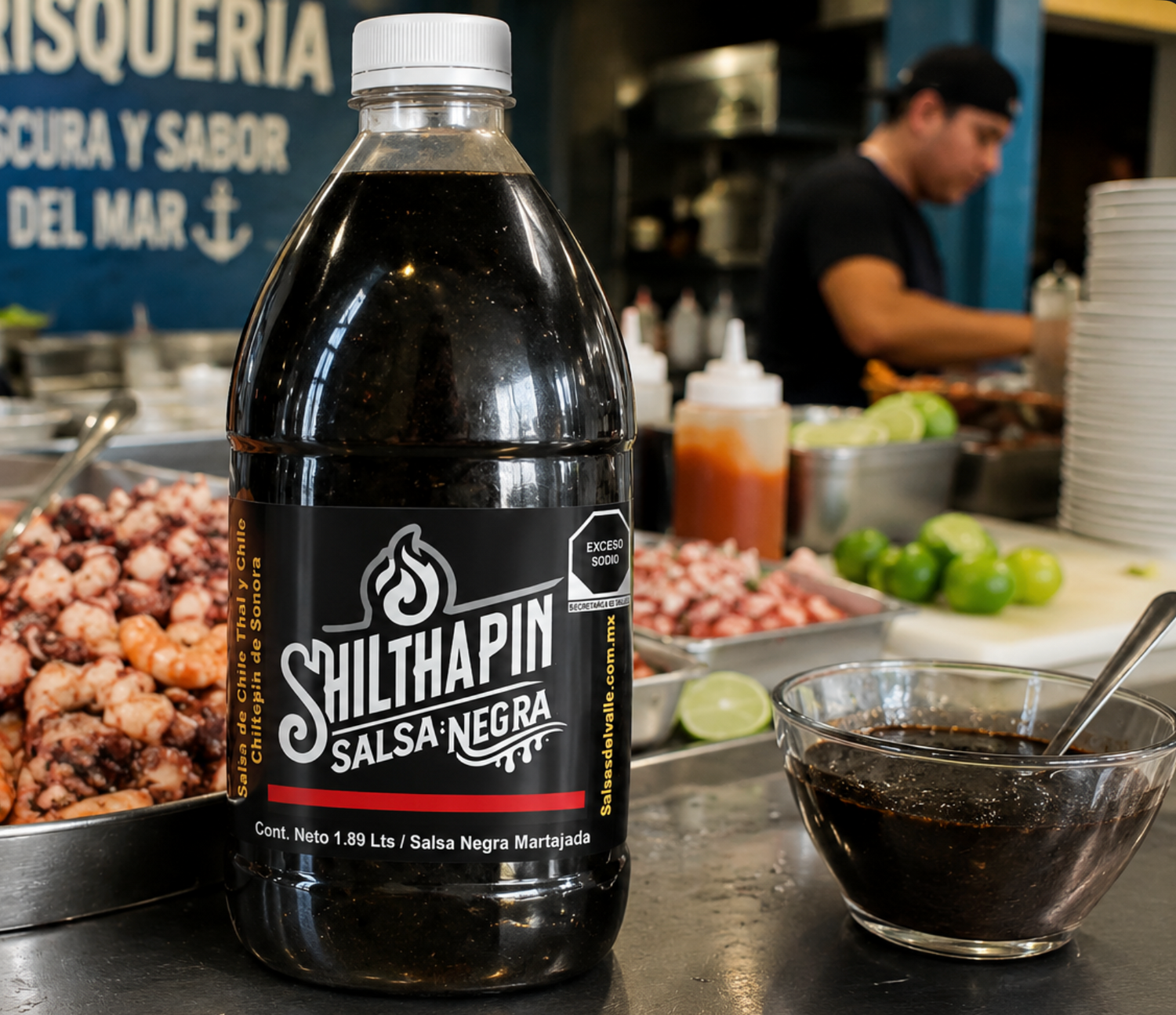Salsa Shilthaipin Negra® Medio Galón – 1.89 L